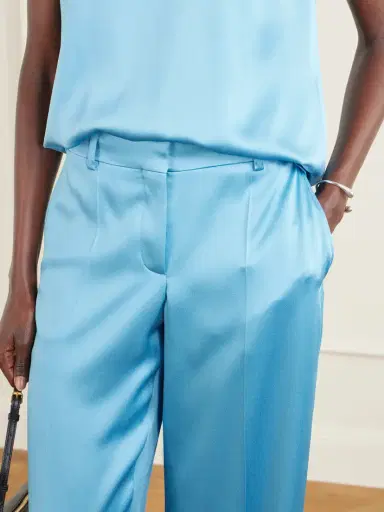 Stella McCartney Satin Wide-leg Pants | Thumbnail 5 Stella McCartney Satin Wide-leg Pants | Thumbnail 5