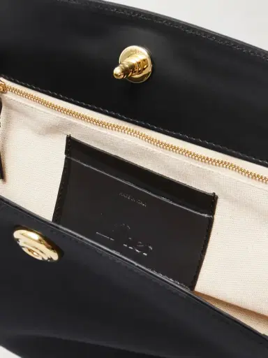 Liffner Leather-trimmed Satin Clutch | Thumbnail 5 Liffner Leather-trimmed Satin Clutch | Thumbnail 5