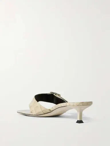 CHRISTEN Helix Buckled Croc-effect Patent-leather Sandals | Thumbnail 3 CHRISTEN Helix Buckled Croc-effect Patent-leather Sandals | Thumbnail 3