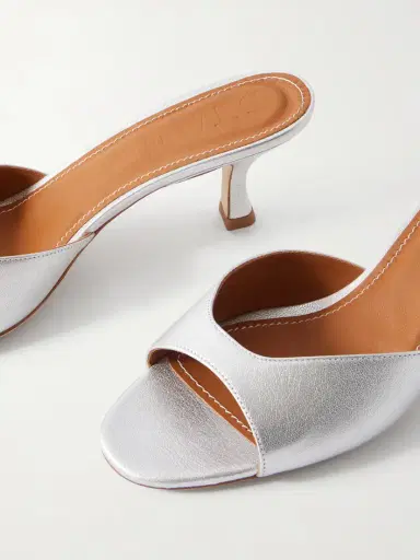 Staud Brigitte Metallic Leather Mules | Thumbnail 5 Staud Brigitte Metallic Leather Mules | Thumbnail 5