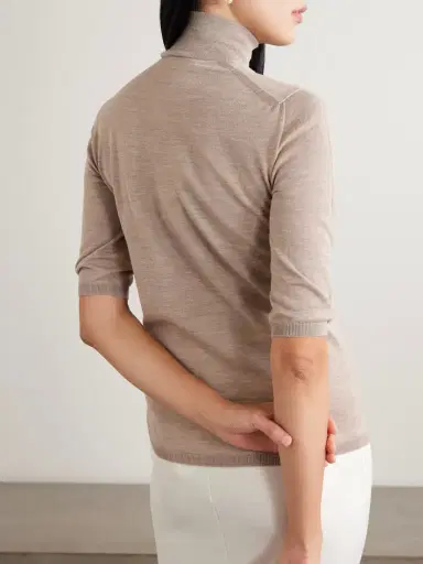 Max Mara Wool Mock-neck Sweater | Thumbnail 3 Max Mara Wool Mock-neck Sweater | Thumbnail 3