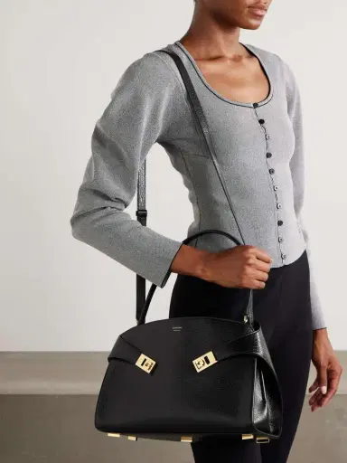 Ferragamo Hug Maxi Cracked-leather Tote | Thumbnail 6 Ferragamo Hug Maxi Cracked-leather Tote | Thumbnail 6