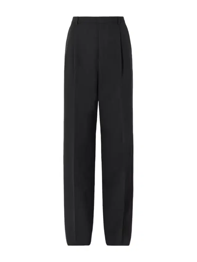 Pleated Grain De Poudre Wool Straight-leg Pants Pleated Grain De Poudre Wool Straight-leg Pants