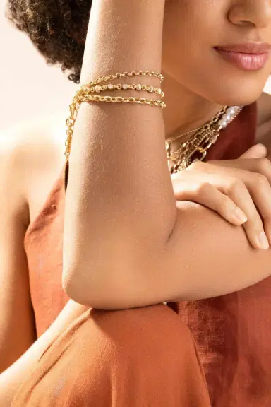 Marla Aaron Diamond Small Rolling Can Chain Bracelet | Thumbnail 2 Marla Aaron Diamond Small Rolling Can Chain Bracelet | Thumbnail 2