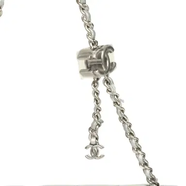 Chanel Chanel Mini CC Crush Flap Bag Silver Metallic Caviar Silver Hardware | Thumbnail 8 Chanel Chanel Mini CC Crush Flap Bag Silver Metallic Caviar Silver Hardware | Thumbnail 8