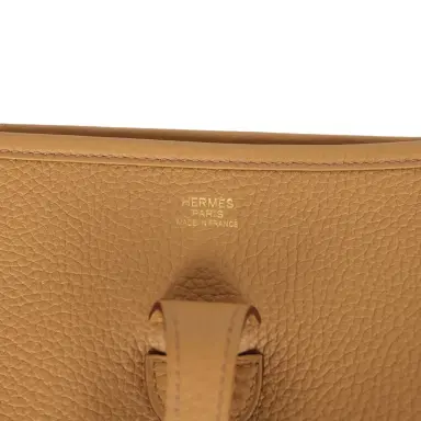 HERMÈS Hermes Evelyne III PM Biscuit Clemence Gold Hardware | Thumbnail 7 HERMÈS Hermes Evelyne III PM Biscuit Clemence Gold Hardware | Thumbnail 7
