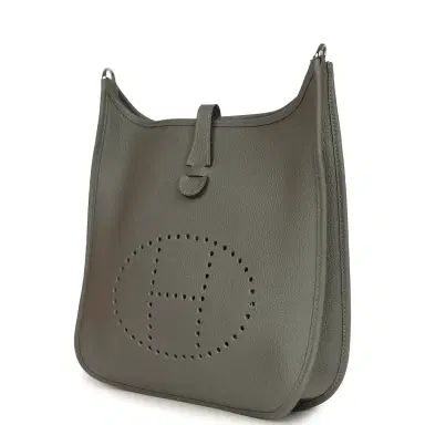 HERMÈS Hermes Evelyne III PM Gris Meyer Clemence Palladium Hardware | Thumbnail 3 HERMÈS Hermes Evelyne III PM Gris Meyer Clemence Palladium Hardware | Thumbnail 3