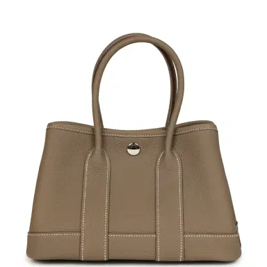 HERMÈS Hermes Garden Party Neo 23 Etoupe Negonda Palladium Hardware | Thumbnail 5 HERMÈS Hermes Garden Party Neo 23 Etoupe Negonda Palladium Hardware | Thumbnail 5