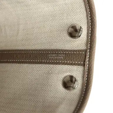 HERMÈS Hermes Garden Party Neo 23 Etoupe Negonda Palladium Hardware | Thumbnail 9 HERMÈS Hermes Garden Party Neo 23 Etoupe Negonda Palladium Hardware | Thumbnail 9