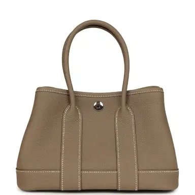 HERMÈS Hermes Garden Party Neo 23 Etoupe Negonda Palladium Hardware | Thumbnail 1 HERMÈS Hermes Garden Party Neo 23 Etoupe Negonda Palladium Hardware | Thumbnail 1