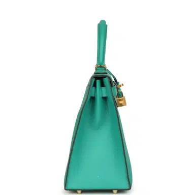 HERMÈS Hermes Kelly Sellier 28 Vert Jade Epsom Gold Hardware | Thumbnail 3 HERMÈS Hermes Kelly Sellier 28 Vert Jade Epsom Gold Hardware | Thumbnail 3