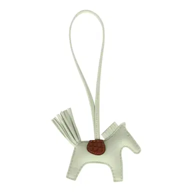 HERMÈS Hermes Rodeo Bag Charm PM Vert Fizz and Gold Touch Milo Lambskin and Matte Alligator | Thumbnail 2 HERMÈS Hermes Rodeo Bag Charm PM Vert Fizz and Gold Touch Milo Lambskin and Matte Alligator | Thumbnail 2
