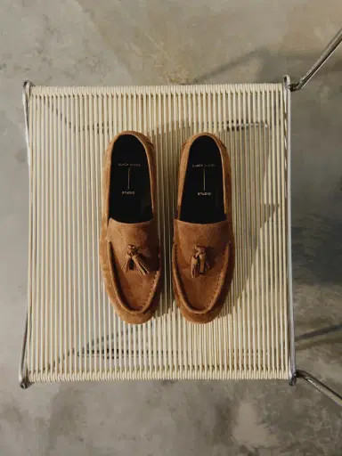 Black Suede Studio Finn Loafers | Thumbnail 2 Black Suede Studio Finn Loafers | Thumbnail 2
