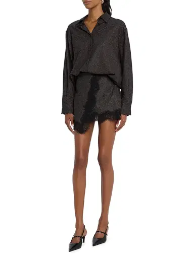 A.L.C. Women's Spence Button-Front Tunic - Dark Brown | Thumbnail 2 A.L.C. Women's Spence Button-Front Tunic - Dark Brown | Thumbnail 2