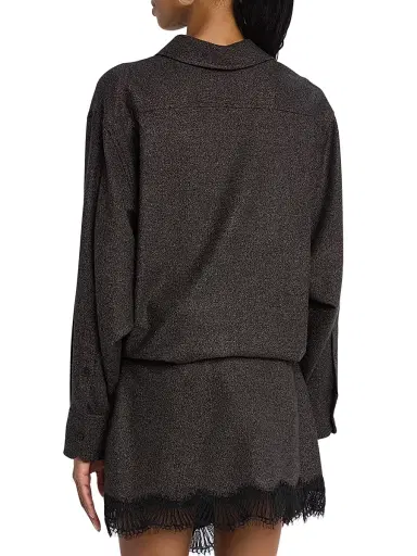 A.L.C. Women's Spence Button-Front Tunic - Dark Brown | Thumbnail 4 A.L.C. Women's Spence Button-Front Tunic - Dark Brown | Thumbnail 4