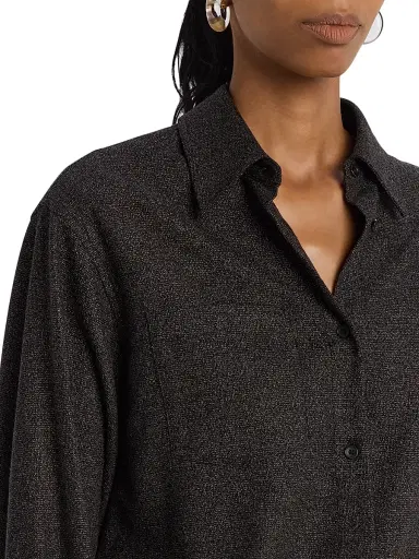 A.L.C. Women's Spence Button-Front Tunic - Dark Brown | Thumbnail 5 A.L.C. Women's Spence Button-Front Tunic - Dark Brown | Thumbnail 5