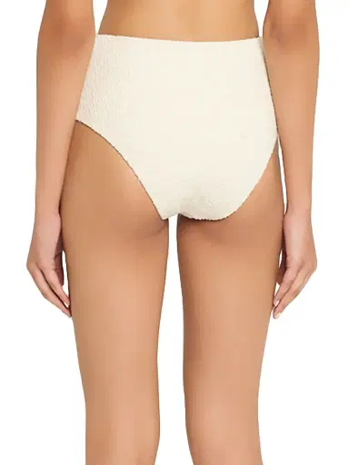 Simkhai Women's Diana High-Waist Bikini Bottom - White - Size Small | Thumbnail 3 Simkhai Women's Diana High-Waist Bikini Bottom - White - Size Small | Thumbnail 3