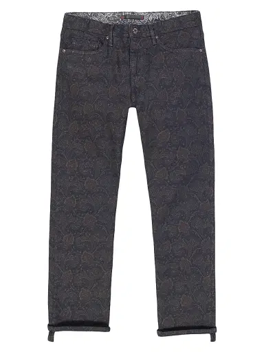 Robert Graham Men's Jaren Paisley Straight-Leg Jeans - Black - Size 38 | Thumbnail 1 Robert Graham Men's Jaren Paisley Straight-Leg Jeans - Black - Size 38 | Thumbnail 1
