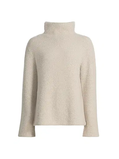 The Elder Statesman Women's Cashmere Knit Sweater - White | Thumbnail 1 The Elder Statesman Women's Cashmere Knit Sweater - White | Thumbnail 1