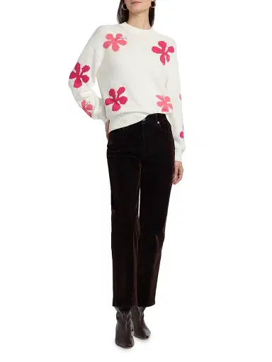 RAILS Women's Zoey Floral Cotton Sweater | Thumbnail 2 RAILS Women's Zoey Floral Cotton Sweater | Thumbnail 2