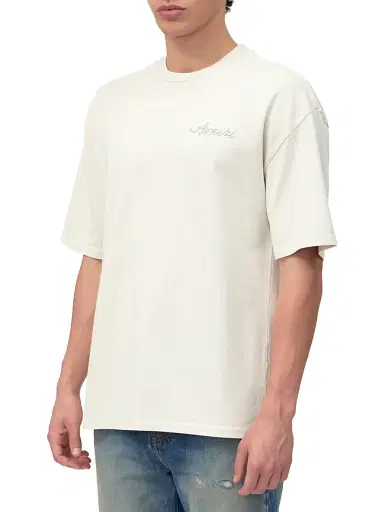 Amiri Men's Logo Stud Oversized T-Shirt - | Thumbnail 3 Amiri Men's Logo Stud Oversized T-Shirt - | Thumbnail 3