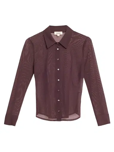 L'Agence Women's Indiana Fitted Mesh Blouse | Thumbnail 1 L'Agence Women's Indiana Fitted Mesh Blouse | Thumbnail 1