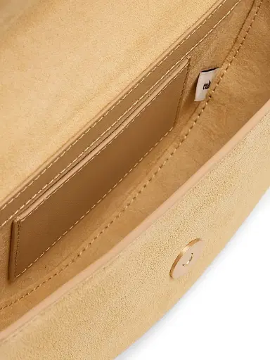 Cult Gaia Women's Nano Azariah Half-Moon Suede Top Handle Bag - Sand | Thumbnail 4 Cult Gaia Women's Nano Azariah Half-Moon Suede Top Handle Bag - Sand | Thumbnail 4