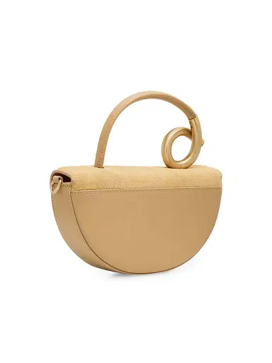 Cult Gaia Women's Nano Azariah Half-Moon Suede Top Handle Bag - Sand | Thumbnail 5 Cult Gaia Women's Nano Azariah Half-Moon Suede Top Handle Bag - Sand | Thumbnail 5