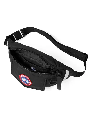 Canada Goose Men's Logo Waist Pack - Black | Thumbnail 2 Canada Goose Men's Logo Waist Pack - Black | Thumbnail 2