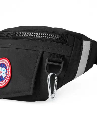Canada Goose Men's Logo Waist Pack - Black | Thumbnail 4 Canada Goose Men's Logo Waist Pack - Black | Thumbnail 4