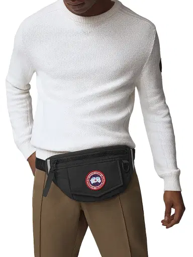 Canada Goose Men's Logo Waist Pack - Black | Thumbnail 6 Canada Goose Men's Logo Waist Pack - Black | Thumbnail 6