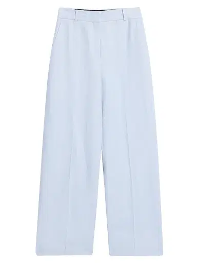 Argent Women's Soho Linen Twill Straight-Leg Trousers - Light Blue - Size 8 | Thumbnail 1 Argent Women's Soho Linen Twill Straight-Leg Trousers - Light Blue - Size 8 | Thumbnail 1