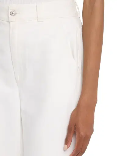 Argent Women's Beverly High-Rise Wide-Leg Cotton Trousers - White - Size 32 | Thumbnail 5 Argent Women's Beverly High-Rise Wide-Leg Cotton Trousers - White - Size 32 | Thumbnail 5
