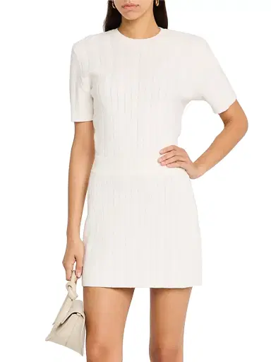 Argent Women's Rib-Knit Miniskirt - White - Size XL | Thumbnail 2 Argent Women's Rib-Knit Miniskirt - White - Size XL | Thumbnail 2