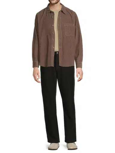 Corridor Men's Cotton Corduroy Shirt - Brown | Thumbnail 2 Corridor Men's Cotton Corduroy Shirt - Brown | Thumbnail 2