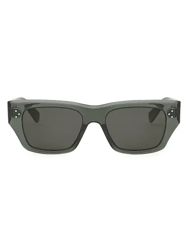 Celine Men's Bold 3-Dots 53MM Square Sunglasses - Green | Thumbnail 2 Celine Men's Bold 3-Dots 53MM Square Sunglasses - Green | Thumbnail 2