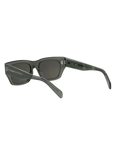 Celine Men's Bold 3-Dots 53MM Square Sunglasses - Green | Thumbnail 4 Celine Men's Bold 3-Dots 53MM Square Sunglasses - Green | Thumbnail 4