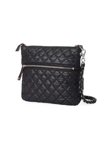 MZ Wallace Women's Micro Crosby Quilted Crossbody Bag - Black | Thumbnail 4 MZ Wallace Women's Micro Crosby Quilted Crossbody Bag - Black | Thumbnail 4