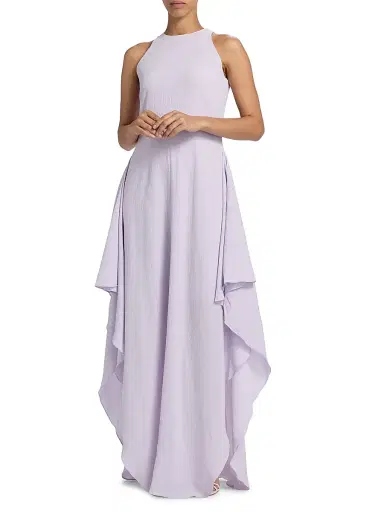 Amsale Women's Sleeveless A-Line Gown - Lilac | Thumbnail 3 Amsale Women's Sleeveless A-Line Gown - Lilac | Thumbnail 3