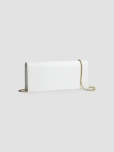 ALEXIS BITTAR Women's Lizard-Embossed Leather Clutch - Pearl | Thumbnail 5 ALEXIS BITTAR Women's Lizard-Embossed Leather Clutch - Pearl | Thumbnail 5