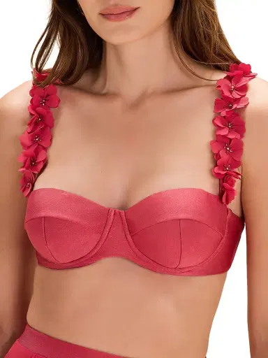 PatBO Women's Sunstone Underwire Bikini Top - Dark Pink | Thumbnail 5 PatBO Women's Sunstone Underwire Bikini Top - Dark Pink | Thumbnail 5
