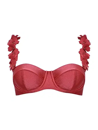 PatBO Women's Sunstone Underwire Bikini Top - Dark Pink | Thumbnail 1 PatBO Women's Sunstone Underwire Bikini Top - Dark Pink | Thumbnail 1