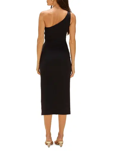 PatBo Women's Jade Colorblocked One-Shoulder Midi-Dress - Black - Size Small | Thumbnail 5 PatBo Women's Jade Colorblocked One-Shoulder Midi-Dress - Black - Size Small | Thumbnail 5