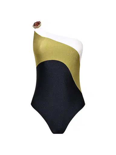 PatBO Women's Jade One-Shoulder One-Piece Swimsuit | Thumbnail 1 PatBO Women's Jade One-Shoulder One-Piece Swimsuit | Thumbnail 1