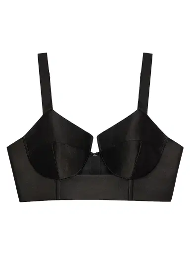 Givenchy Women's Bra Top in Satin - Black | Thumbnail 1 Givenchy Women's Bra Top in Satin - Black | Thumbnail 1