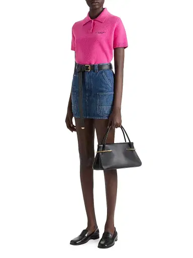 Givenchy Women's Mini Cargo Skirt in Medium Denim - Medium Blue | Thumbnail 3 Givenchy Women's Mini Cargo Skirt in Medium Denim - Medium Blue | Thumbnail 3