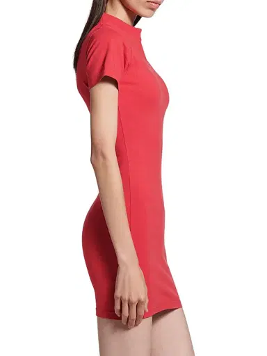 Balenciaga Women's Mini T-Shirt Dress - Faded Red | Thumbnail 5 Balenciaga Women's Mini T-Shirt Dress - Faded Red | Thumbnail 5