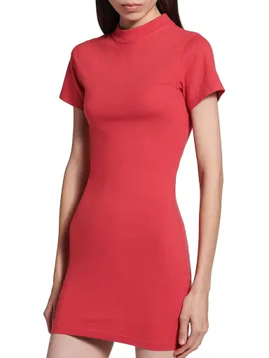 Balenciaga Women's Mini T-Shirt Dress - Faded Red | Thumbnail 7 Balenciaga Women's Mini T-Shirt Dress - Faded Red | Thumbnail 7
