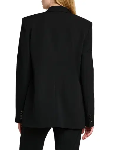 Stella McCartney Women's Double-Breasted Boyfriend Jacket - Black - Size 10 | Thumbnail 5 Stella McCartney Women's Double-Breasted Boyfriend Jacket - Black - Size 10 | Thumbnail 5