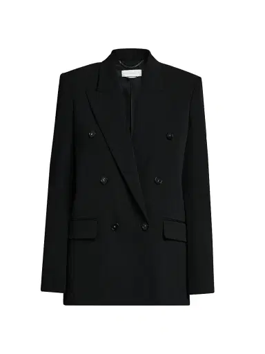 Stella McCartney Women's Double-Breasted Boyfriend Jacket - Black - Size 10 | Thumbnail 1 Stella McCartney Women's Double-Breasted Boyfriend Jacket - Black - Size 10 | Thumbnail 1